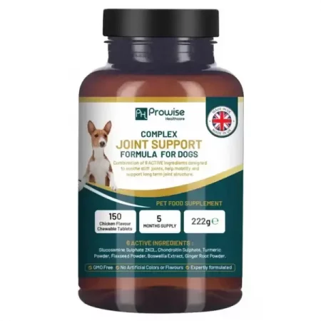 Dog Joint Supplement UK Manufactured I 150 Chicken Flavor Chewable Tablets (5 Months Supply) I Made in the UK